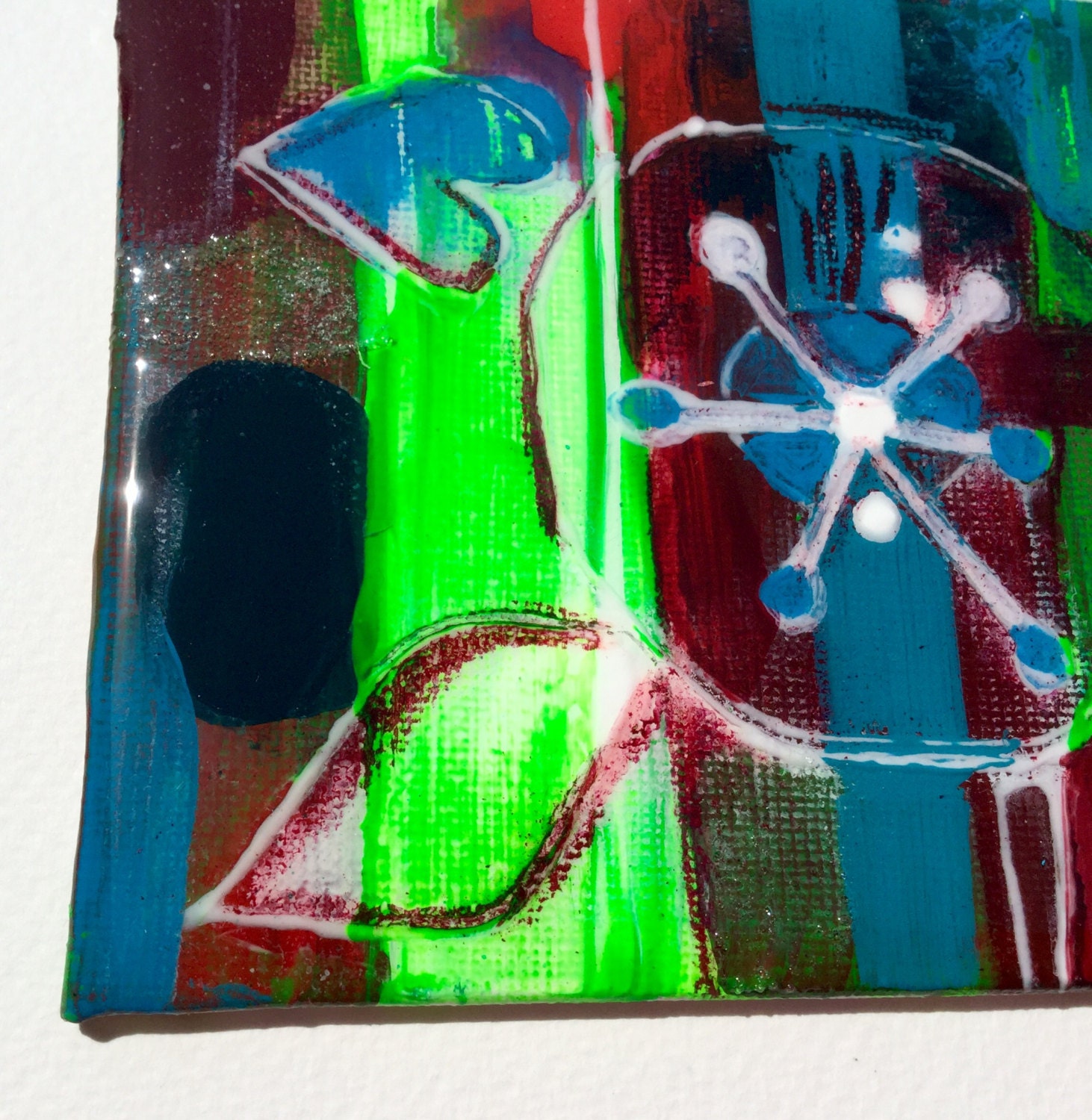 Abstract painting small painting mini paintingwife gift