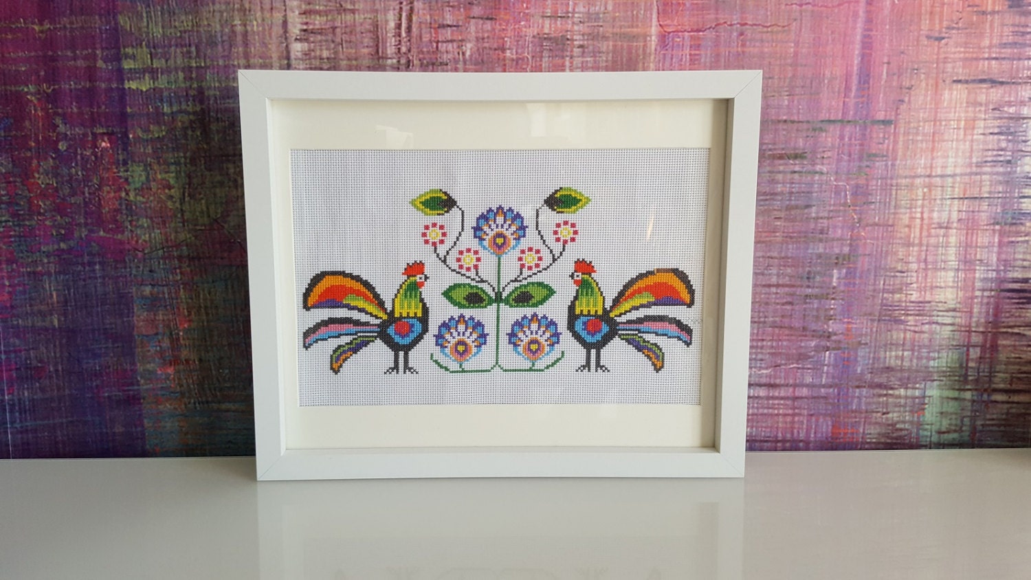 Polska Polish Folk Art Cross Stitch Kit