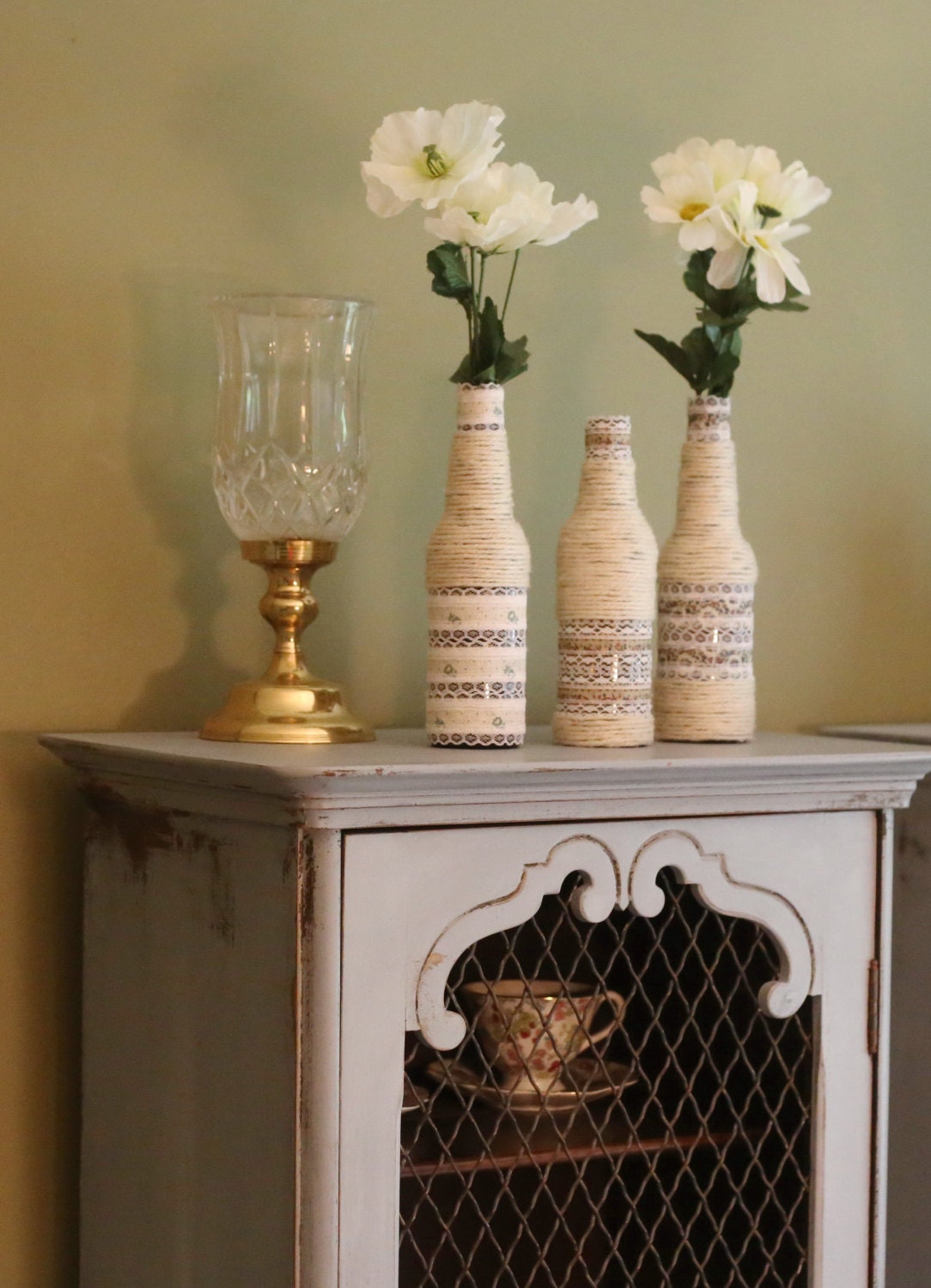 Decorative Beer Bottles Upcycled Bottles Flower Vases