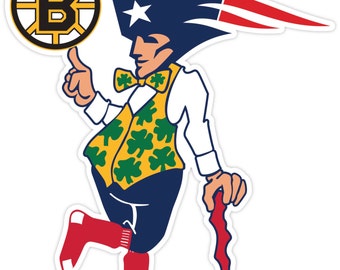 Boston Fan Sport Teams Red Sox Bruins Celtics Patriots Vinyl Sticker Decal