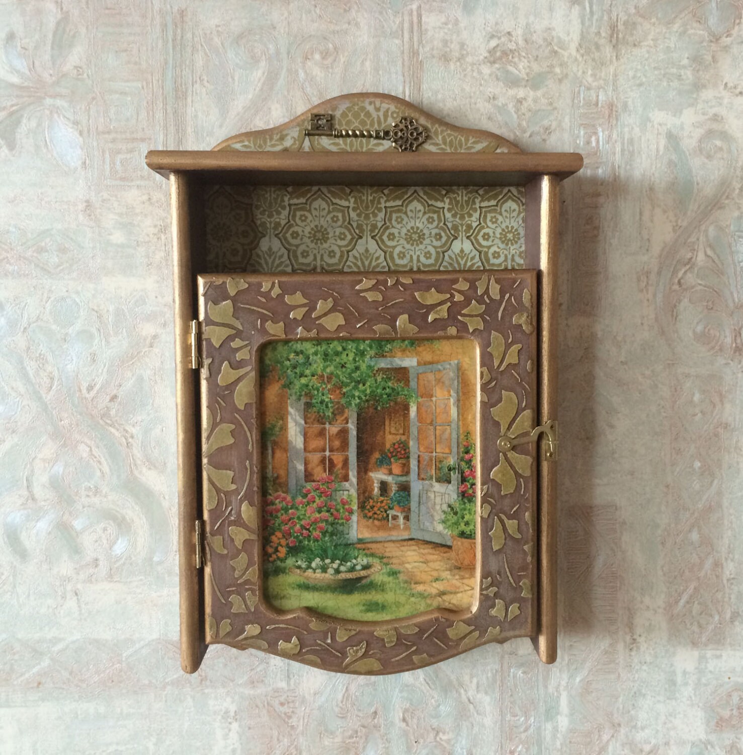 Wooden key box wall key unique wall wooden