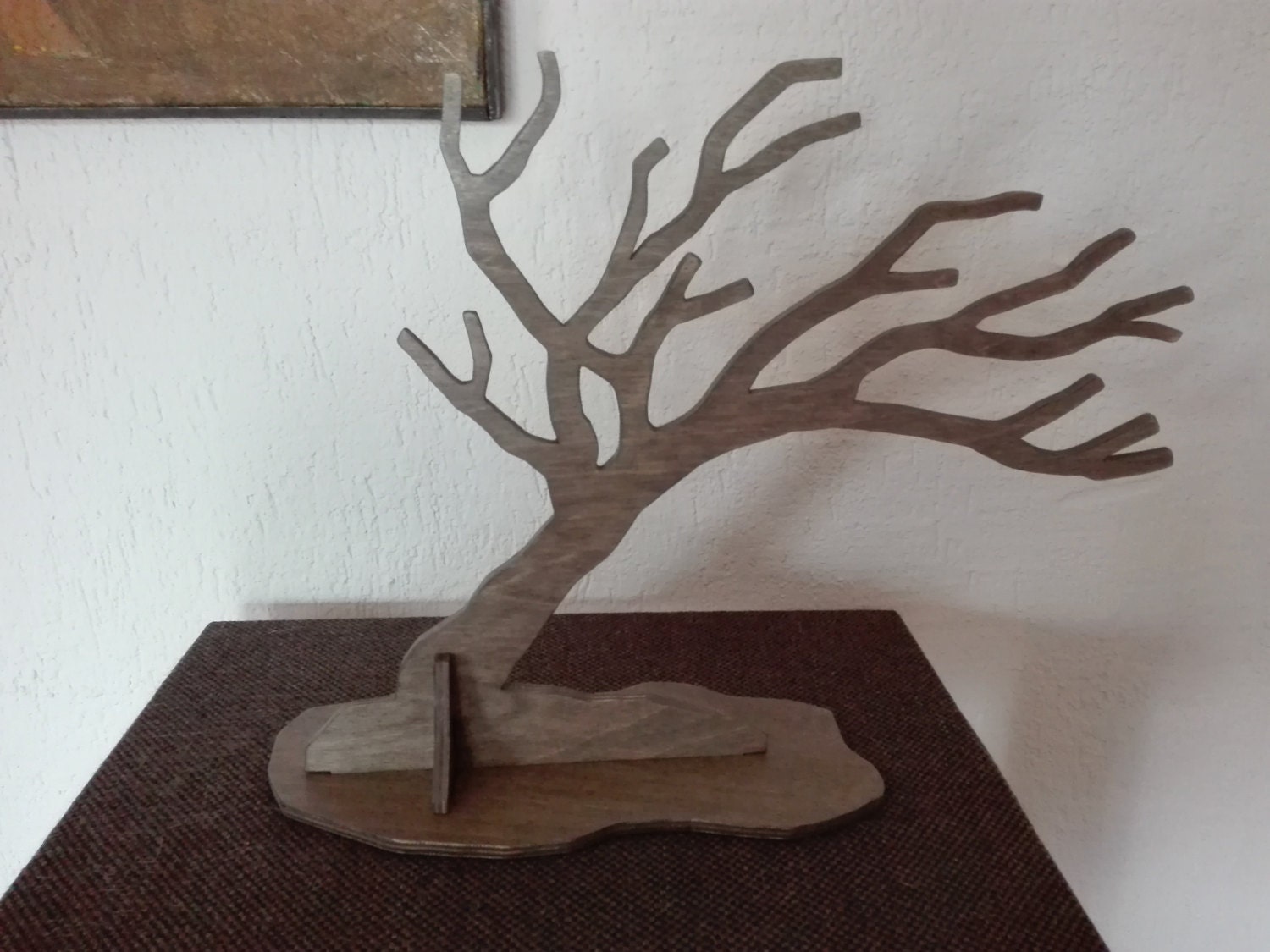 Wooden jewelry tree stand Jewelry organizer Jewelry storage