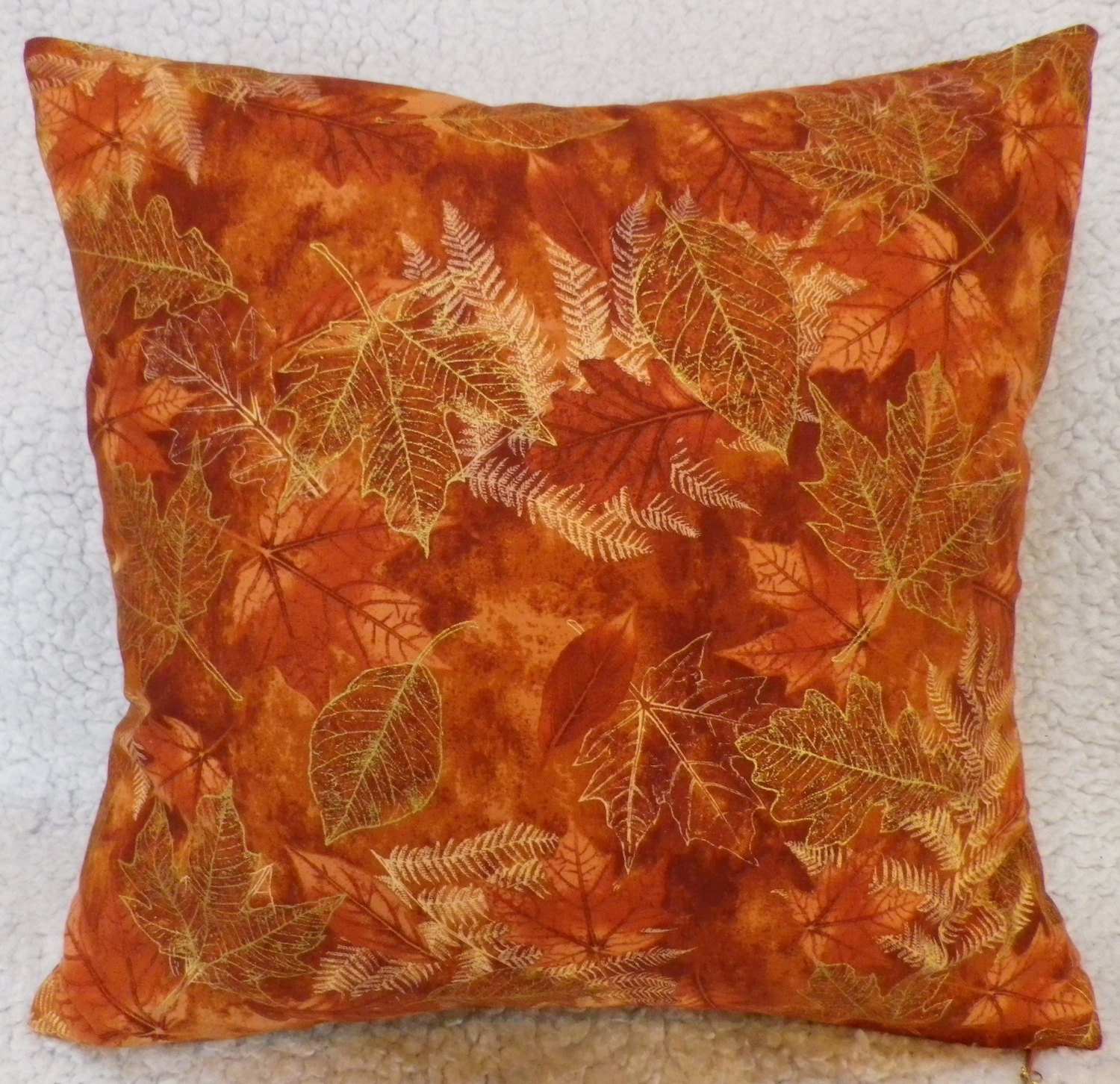 Autumn Leaves Cushion Cover Brown Cushion Cover Fall Cushion