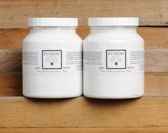 Smooth Embossing Paste - Pearl - by Fusion Mineral Paint - No VOC Eco Friendly - 250 mL