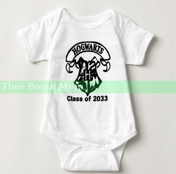 Hogwarts Alum baby onesie by TheeBombMom on Etsy