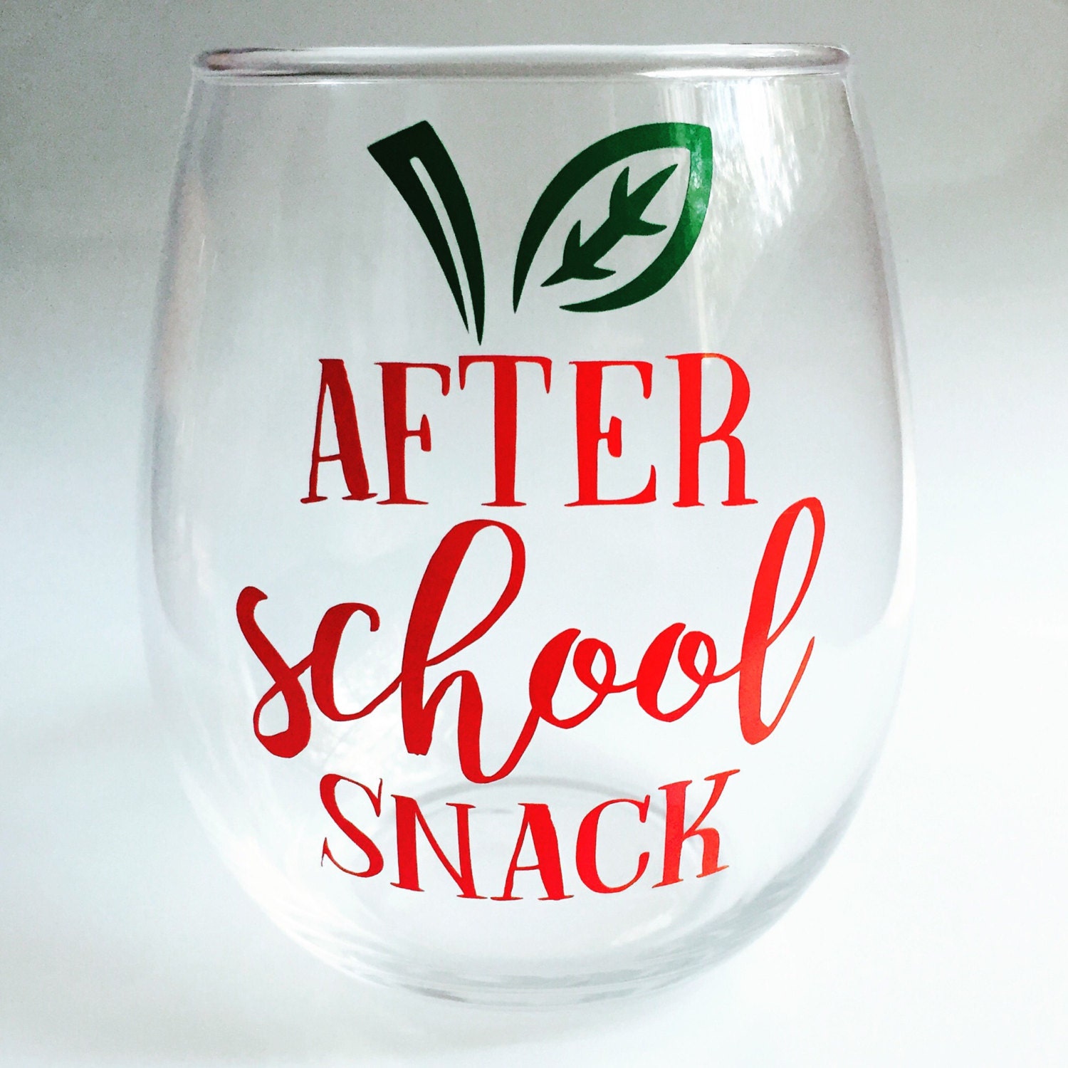 Download Teacher Stemless Wine Glass Gift After School Snack Gift