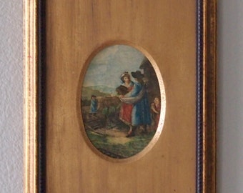 Beautiful Vintage Collotype - Framed Mid Century Wall Art