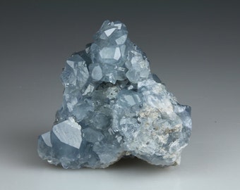 Celestite, Geode, rough blue mineral specimen, natural, unpolished, raw, Madagascar, 1 piece