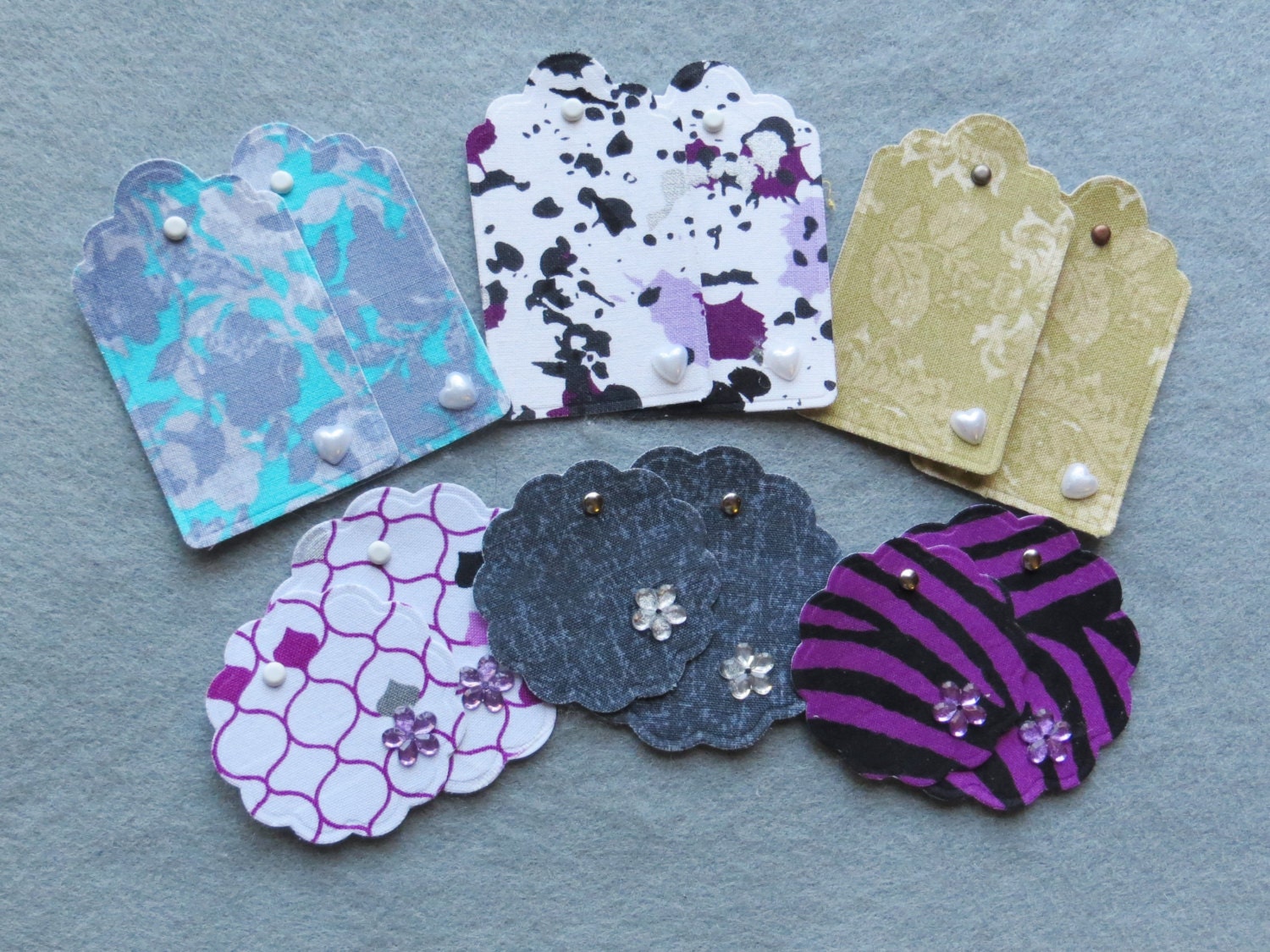 Scrapbooking Embellishment Fabric Covered by TheOldeStorefront