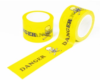 danger - yellow 15mm x 10m japanese washi paper tape