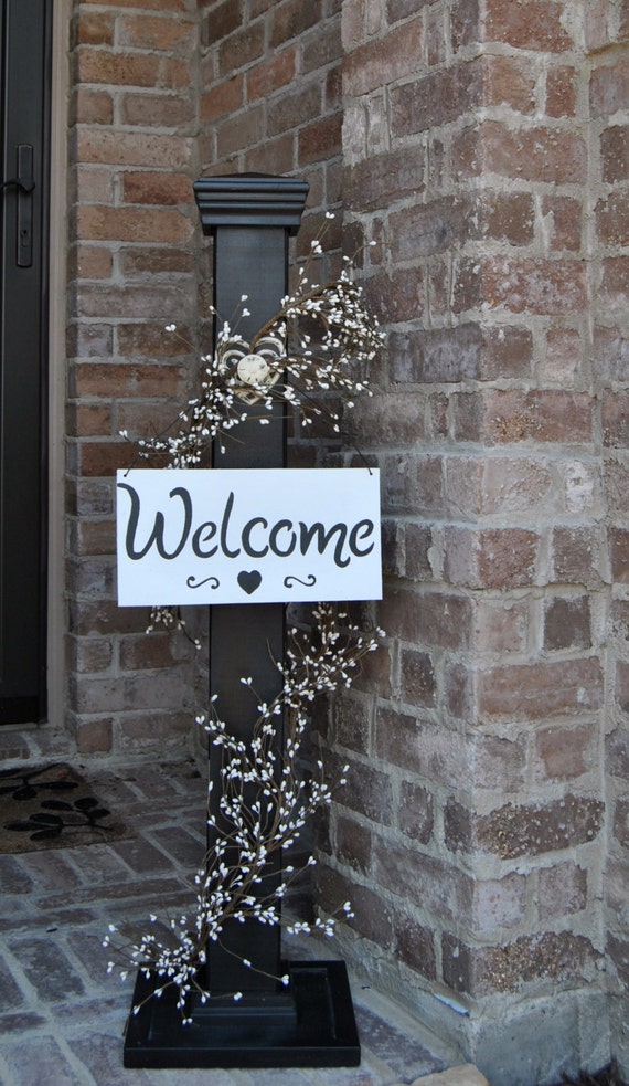 Rustic Sign Post Rustic Porch Post Wood Rustic Sign Post
