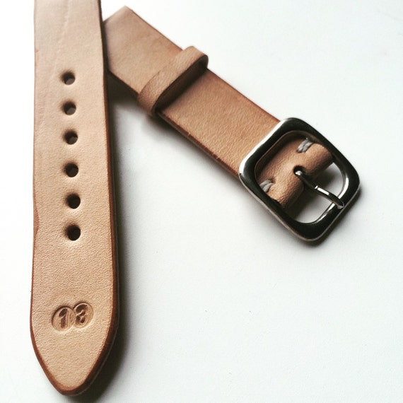 Leather Watch Strap by ThirteenthCrafter on Etsy