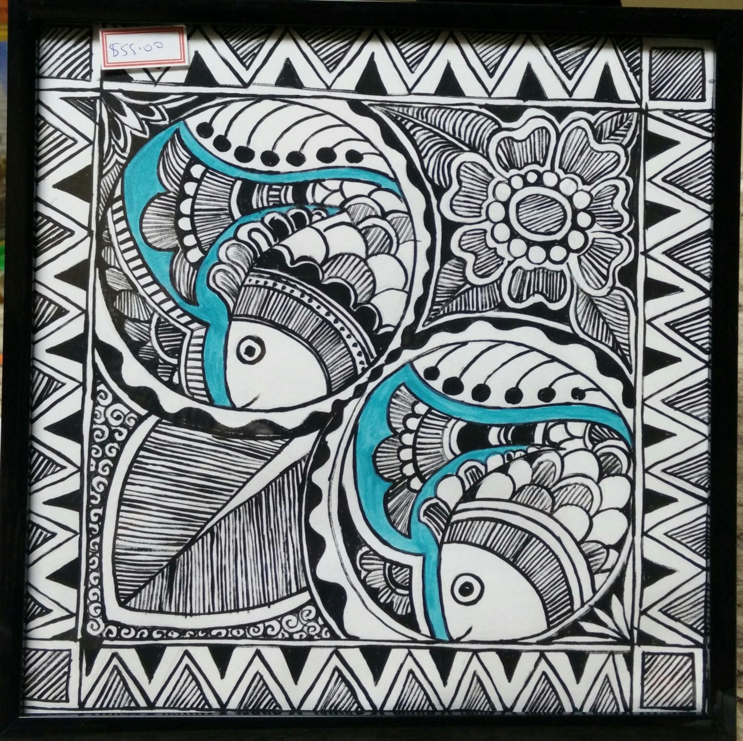 Two Fish Madhubani Art   Il Fullxfull.982205546 12mf 