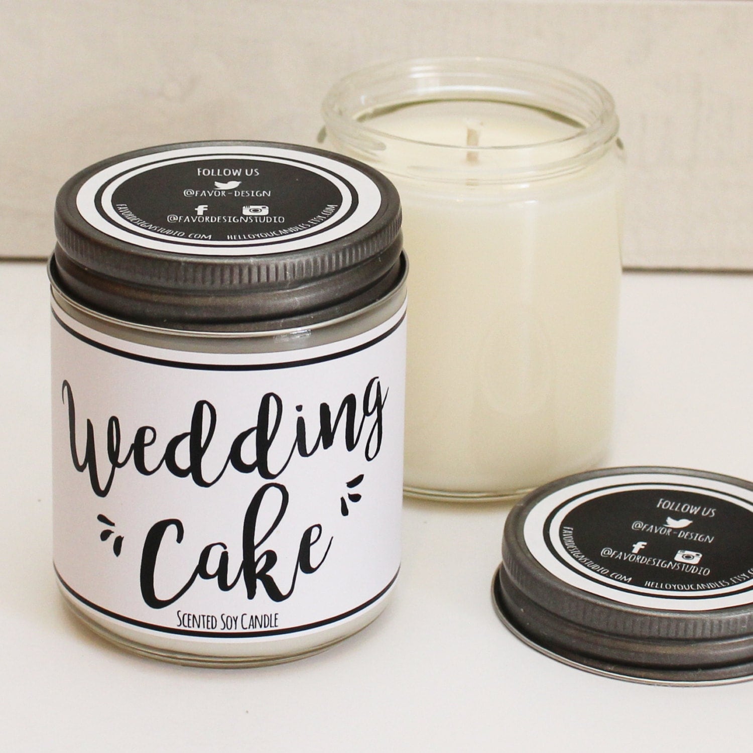 Wedding Cake Scented Candle 8 oz Candle Gift Unique