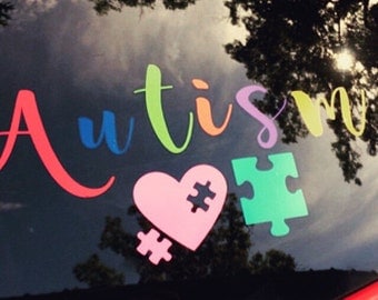 Autism Decal - Autism awareness- support autism - autism car decal - autism window decal - Autism