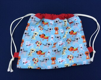 Backpack,Dog Cat childs bag,Christmas present, back to school, shoe bag
