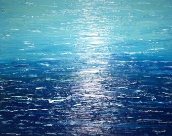 Baptism, oil texture painting