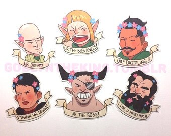 Punny Dragon age Inquisition Romance stickers