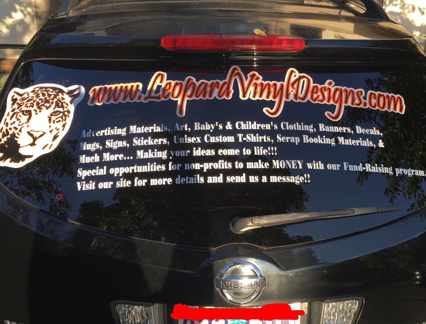 Large Window advertising Decal sticker for Business Events