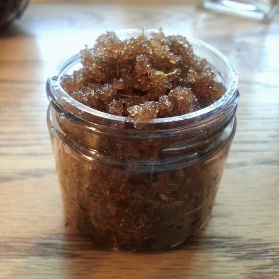All Natural Honey and Brown Sugar Face Scrub Organic Brown