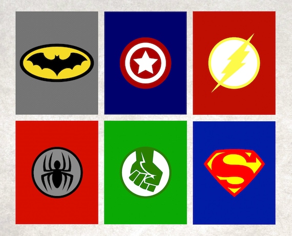 Superhero Printables Superhero Logos Superhero Wall