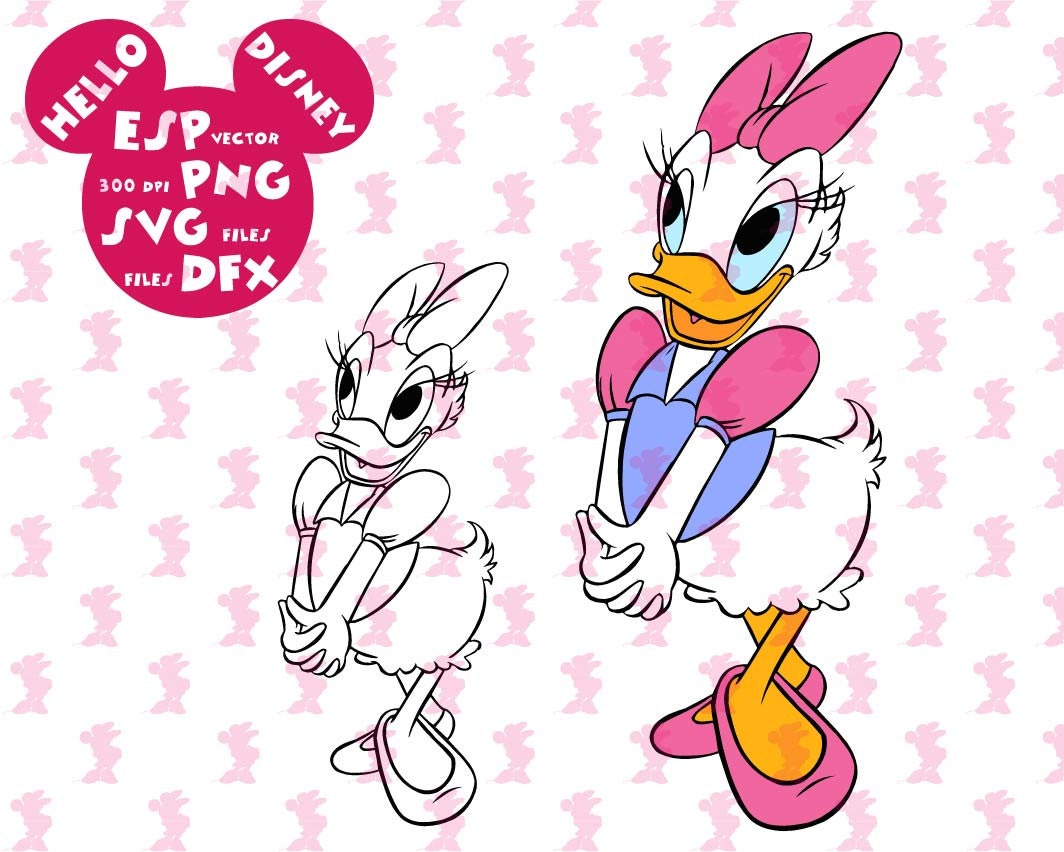 Download Disney Svg Daisy duck Clipart Disney - Cut files - Mouse ...