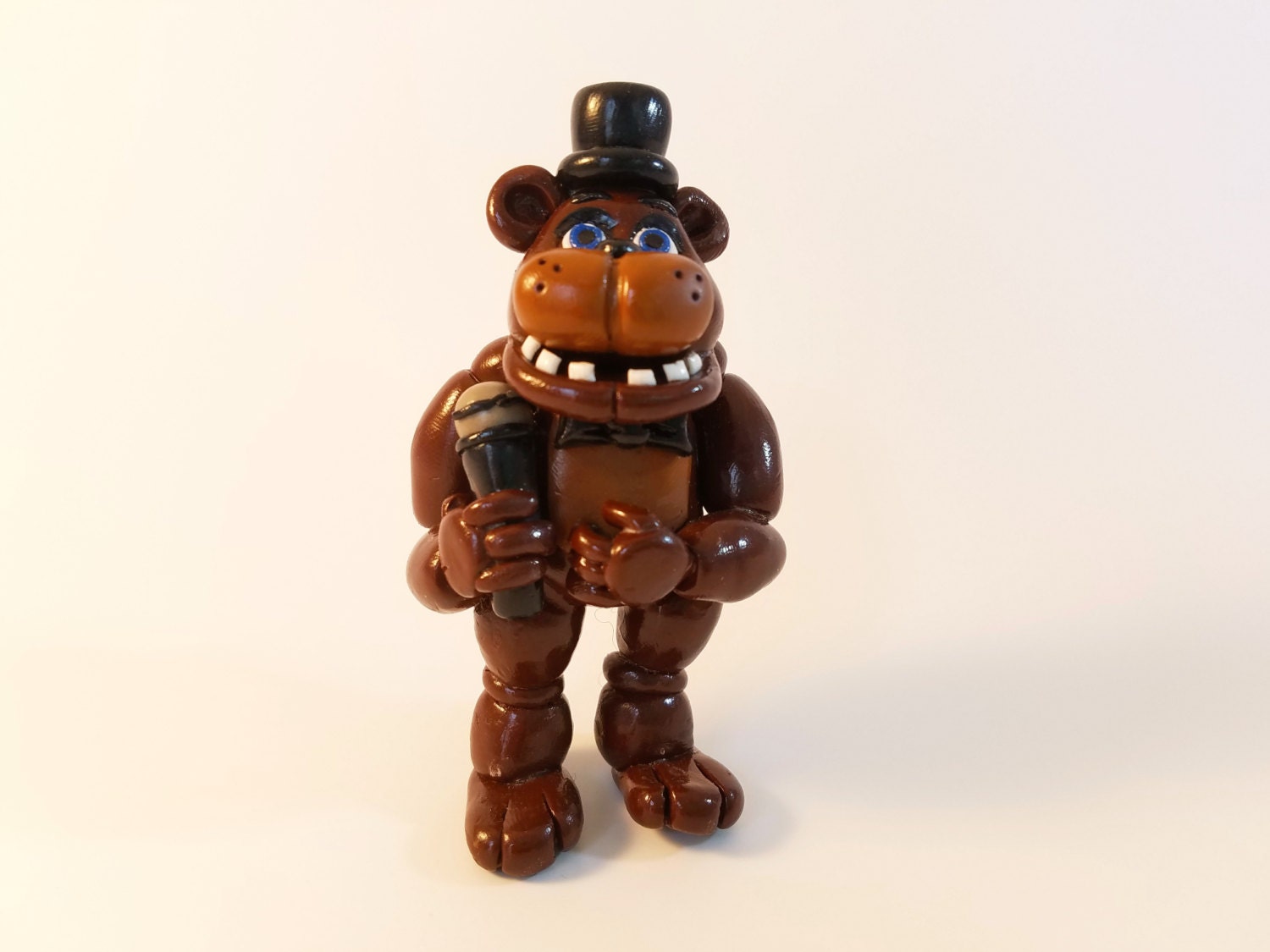 Freddy Fazbear Fnaf Handmade Polymer Clay By Enchantedpolyclay