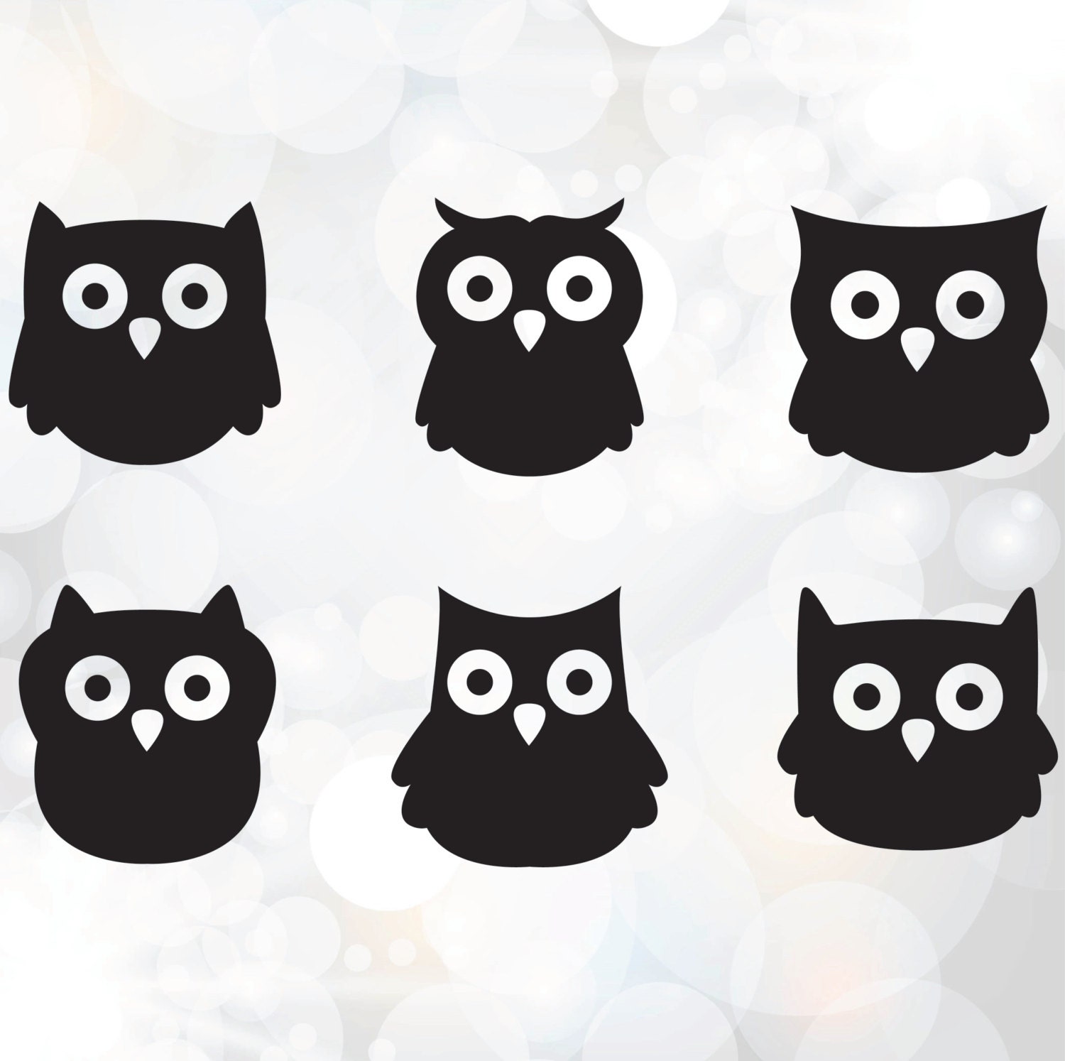 Download Owl silhouette svg dxf eps Woodland svg Vinyl by Linescut