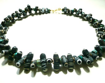 "Centipede" neck bling chain