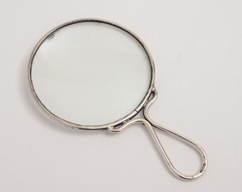Early 20th C. Sterling Silver Framed Magnifying Glass (ID 47120)