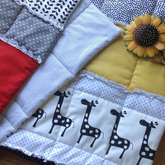 Baby Quilt PATTERN Crib Size Quilt Rag Quilt Tutorial