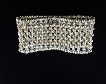 Silver and cubic zirconia bracelet