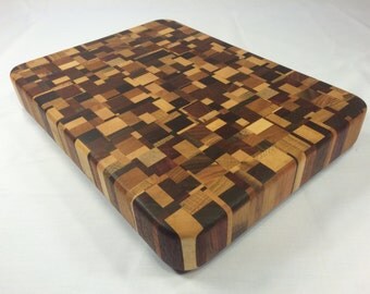 Small Chaotic End Grain Cutting Board (12.5" x 9.25")