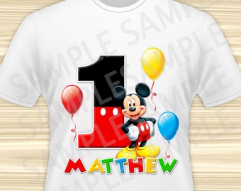 Mickey Mouse Iron On. Mickey Mouse Birthday Iron On Transfer. Mickey Mouse Birthday Shirt. Mickey Mouse Party. DIGITAL FILE.