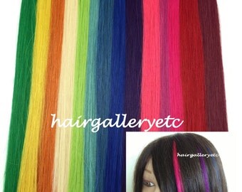 18" I tip Fusion 100% Human Hair Extension 5pcs + FREE Micro Hair Beads Rings USA