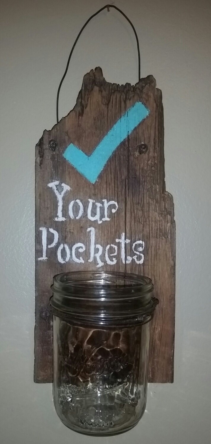 Laundry room change jar. Excellent gift idea. Add humor/color