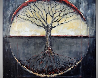 Original Mode Kunst rot Frauengestalt Malerei abstrakte von benwill