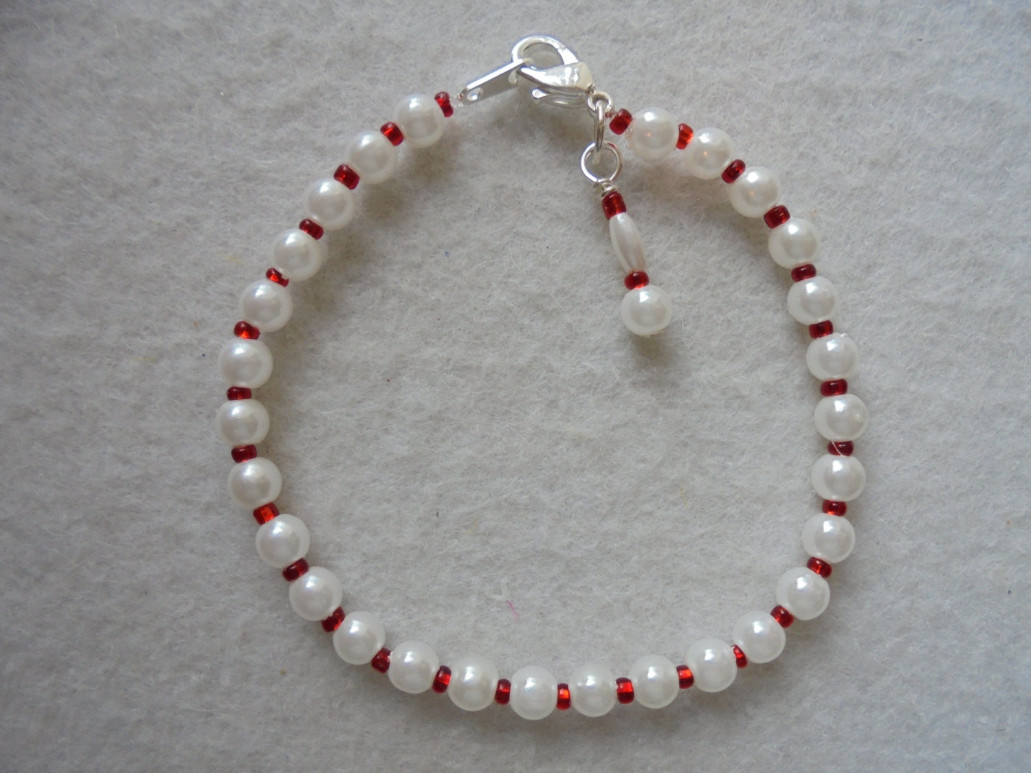 Faux Pearl Child Ankle Bracelet Child Anklet Child Ankle