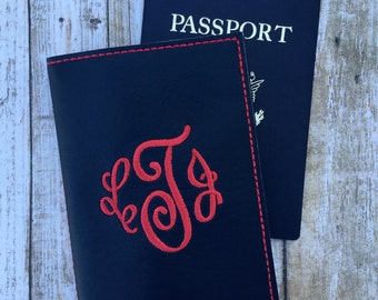 Personalized Passport Cover for Her - Custom Passport Cover - Passport Holder for Women - Monogram Passport Cover- Travel Gift for Her
