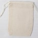 10 Mini 2 3/4 x 4 Cotton Muslin Double Drawstring Bags