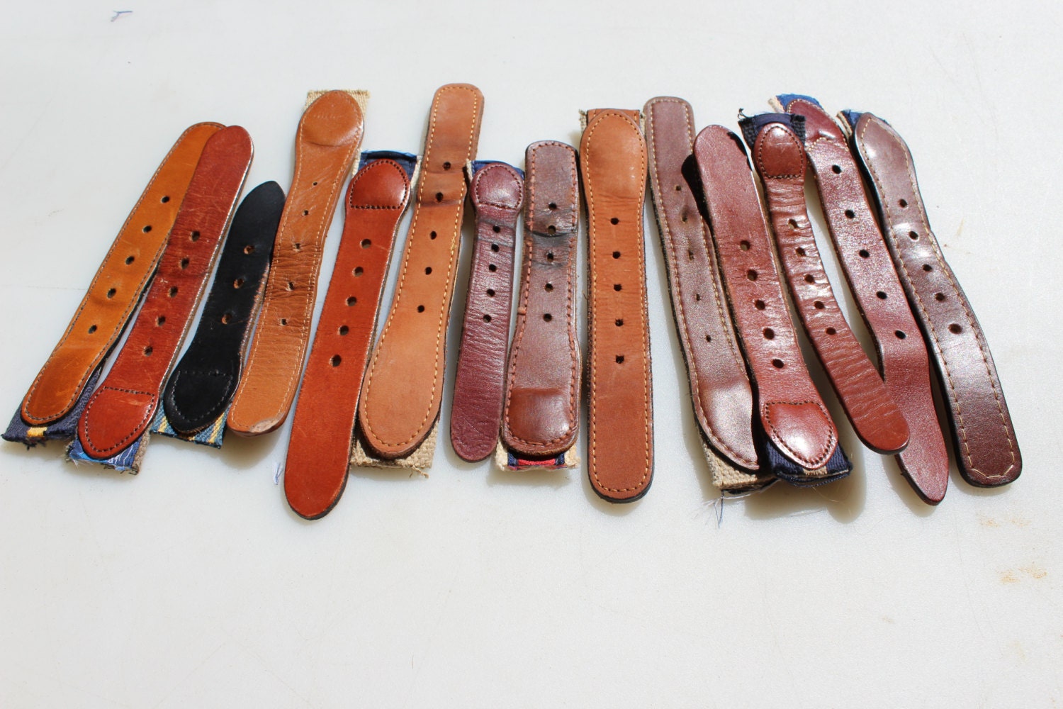 Belt Supplies 14 Leather end pieces recycling leather for