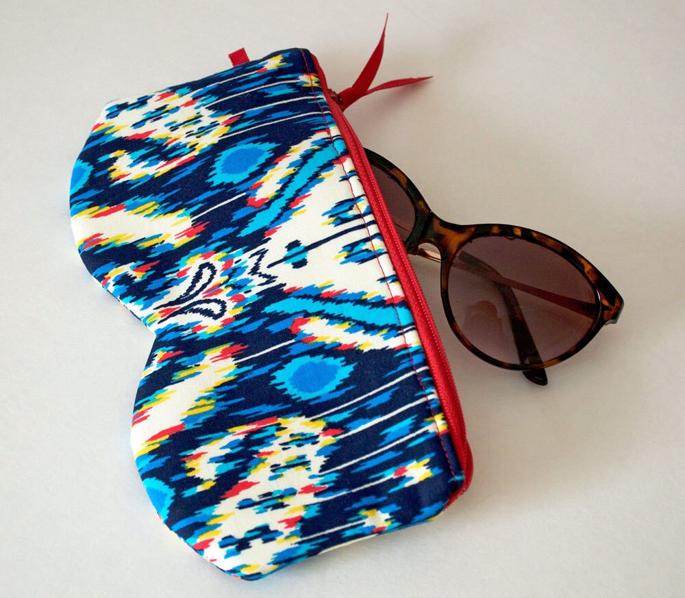 Sunglass and or Eyeglass Zippered Case in Amy by EmilyLaneStudio
