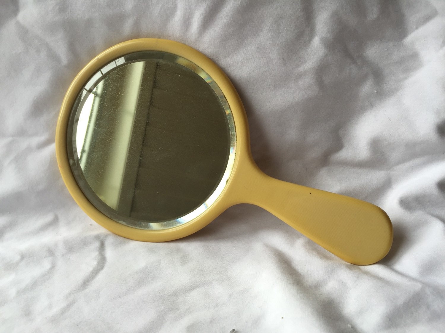 FRNCH IVORY MIRROR Antique Vanity Mirror Round Ivory Vanity