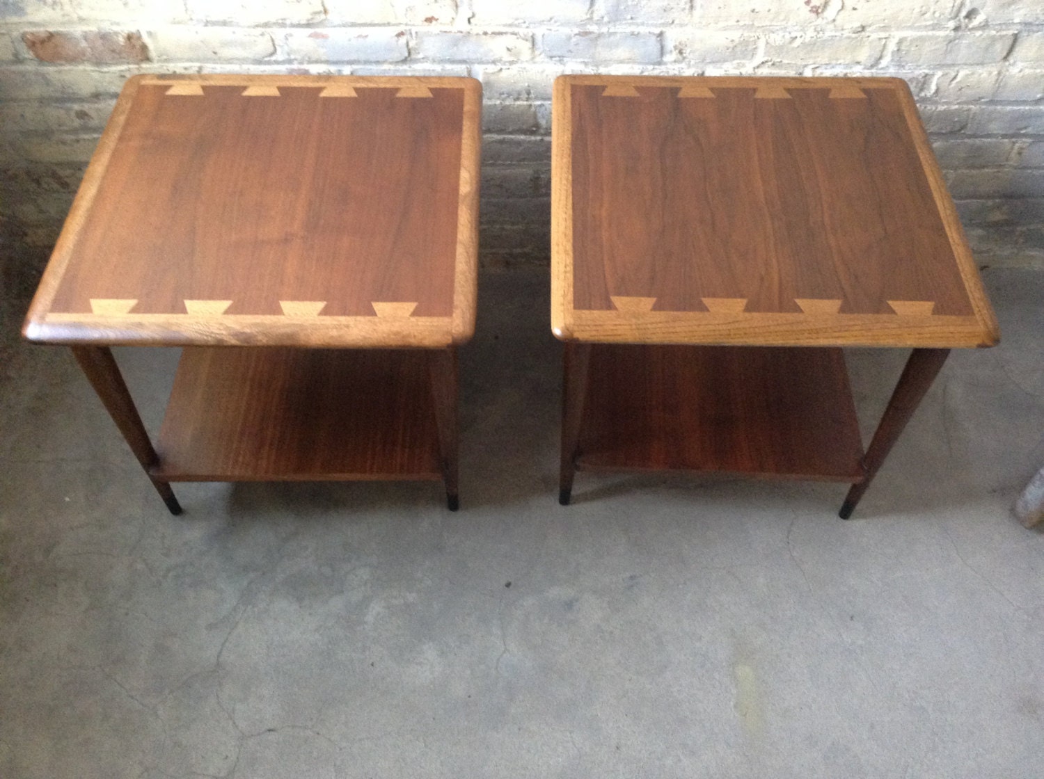 Two Mid Century Modern Lane Acclaim Side Table Lane Acclaim Side