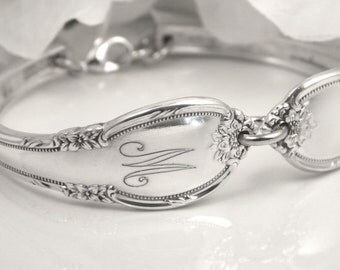 Spoon Bracelet, Spoon Jewelry, Bridesmaid Bracelet, Silverware Bracelet, Personalized Free