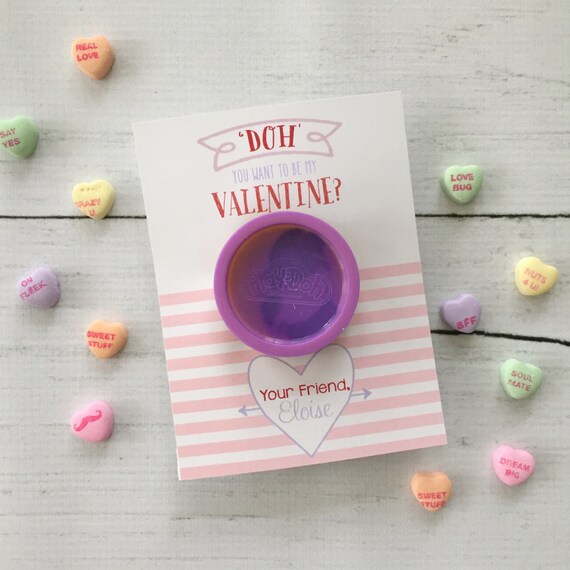 Items similar to Instant Download Valentines - Play Doh ...