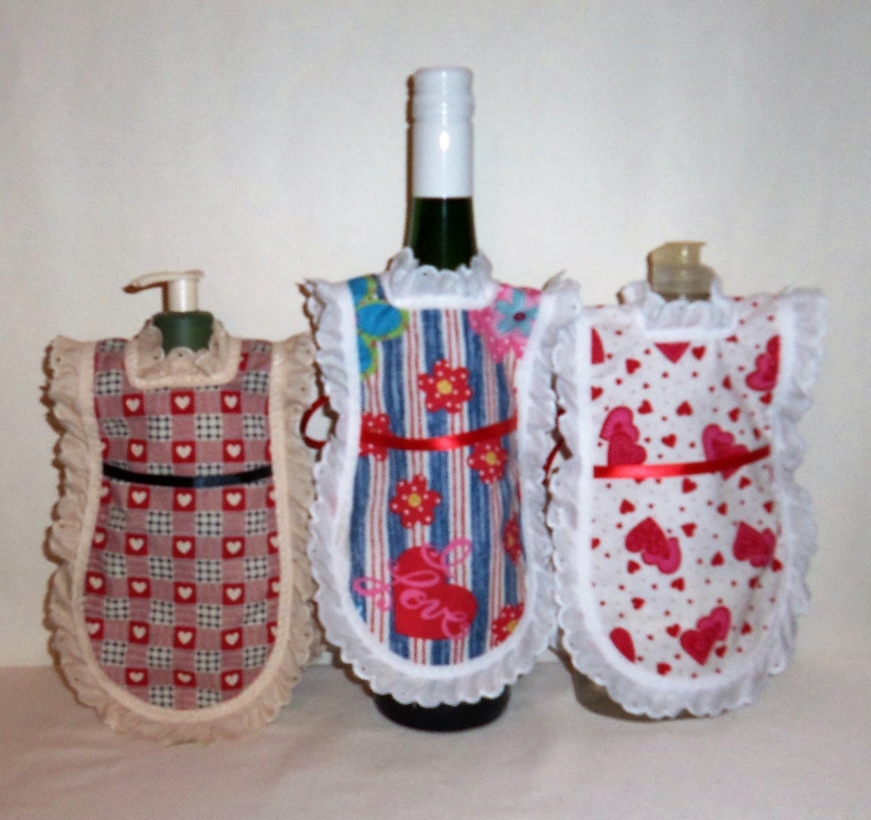 Dish Soap Apron Bottle Cozy Mini Kitchen Apron Bottle Gift