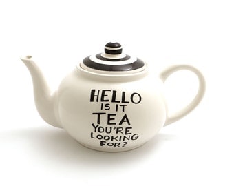 Hello is it tea you're looking for - large teapot holds 4 cups - scroll through pictures for other designs