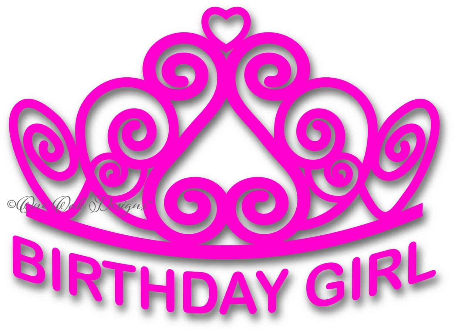 Tiara SVG File Birthday Girl PDF / dxf / jpg / png / eps / ai
