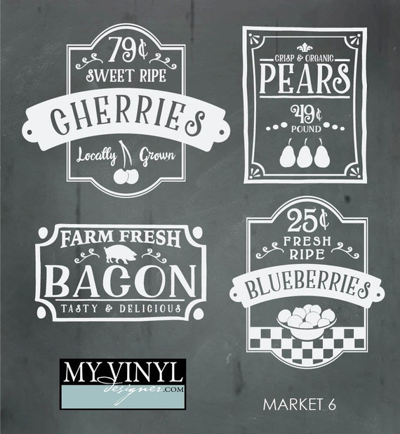 Download Farmer's Market SVG Files Kitchen and Home Cuttable SVG